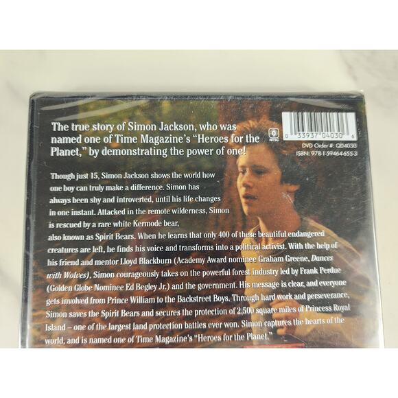 Movie Spirit Bear DVD New Sealed Graham Greene Mark Rendall Dolby Digital 2011 - Picture 5 of 10